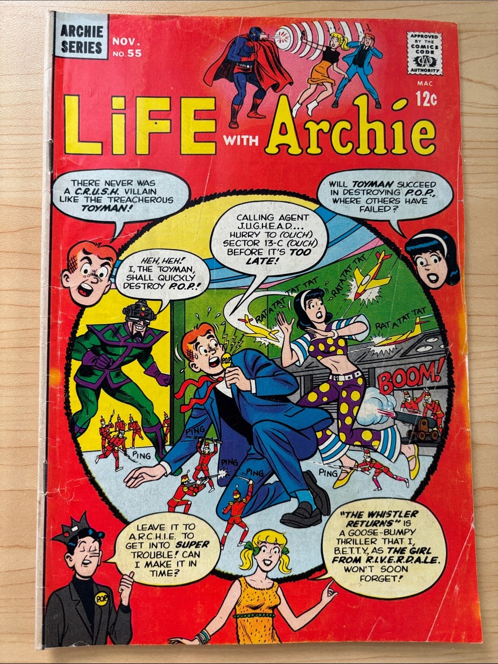 Life with Archie #55 - Cover pencils by Bob White (Archie, 1966)